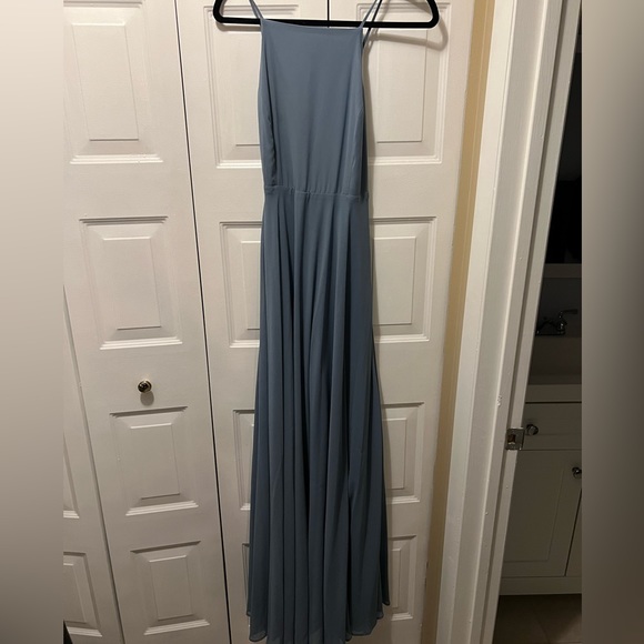 Lulus halter open back size M bridesmaid dress - Picture 3 of 5
